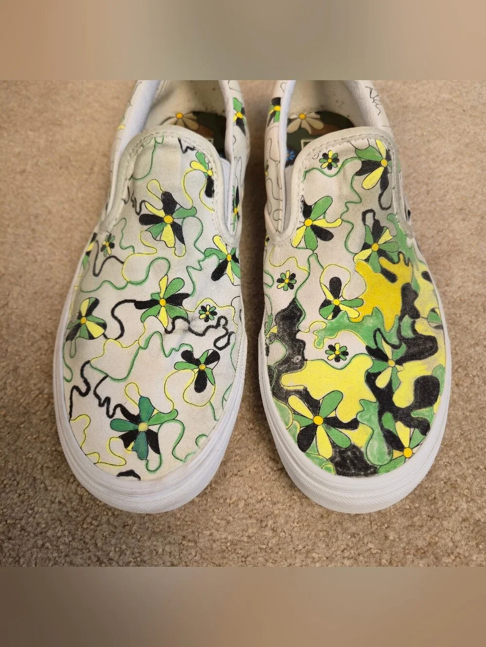 VANS Classic Floral Doodle Men's Size 10 Slip-On